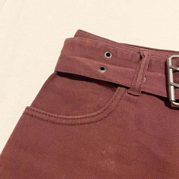 Tinseltown Skirt Belted Mini Denim Skirt Size 3 - Picture 4 of 16